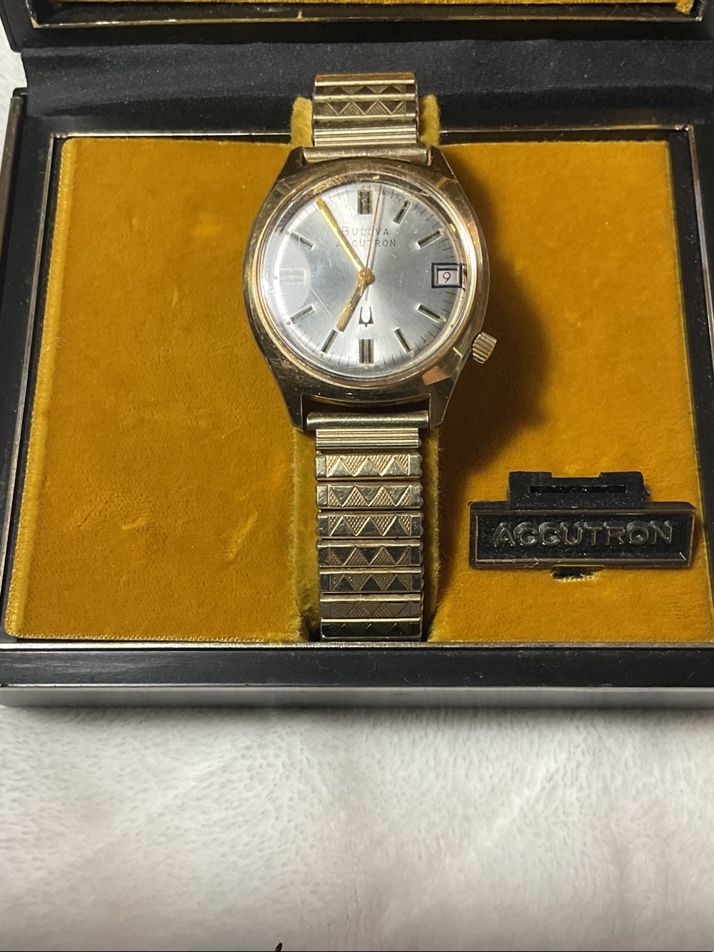 Bulova Accutron Gold and Silver-Tone (PARTS OR REPAIR )